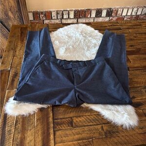 Banana Republic Charcoal Checkered Trousers